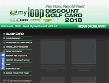 Tablet Screenshot of myloopdiscountgolfcard.com